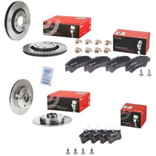 Brembo Bremsscheiben + Bremsbeläge Vorne + Hinten passend für Peugeot 208 1.2