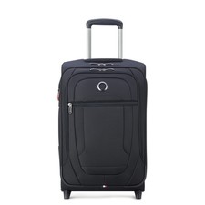 Helium DLX Softside Expandable Luggage with 2 Wheels, Black, Carry on 21 Inch