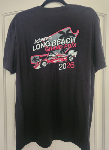 2026 Acura Grand Prix IndyCar Long Beach - Black Astemo Shirt Men’s Large - New