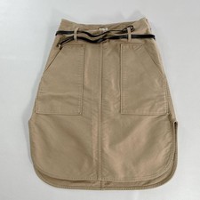 CELINE Knee-Length Skirt 62.5cm Beige Cotton Phoebe Phases 34