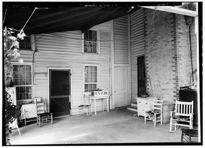 Photo:Texas 1900s Porch Interior Brick Chimney Farmhouse Chairs