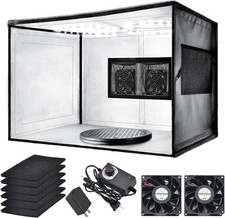 Airbrush Spray Booth with Dual Exhaust Fans,Portable Paint Booth...