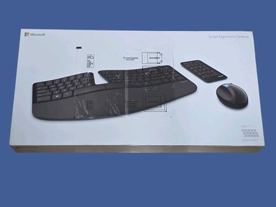   Microsoft Sculpt Ergonomisches Kabelloses Tastatur  Numpad QWERTZ