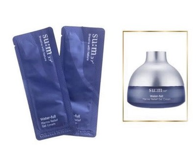SU:M37 Water-full Marine Relief Gel Cream 1ml x 50pcs Moisturizing K-Beauty