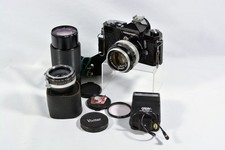 Nikon Nikkormat FTN Black 35mm SLR w/Nikkor-S 50mm f/1.4 Lens - Bundle EXCEL 