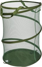 Pop-Up Mesh Laundry Hamper, Olive Green