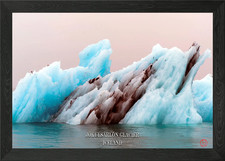 Jokulsarlon Gacier Framed Wall Art Poster Canvas Print Picture