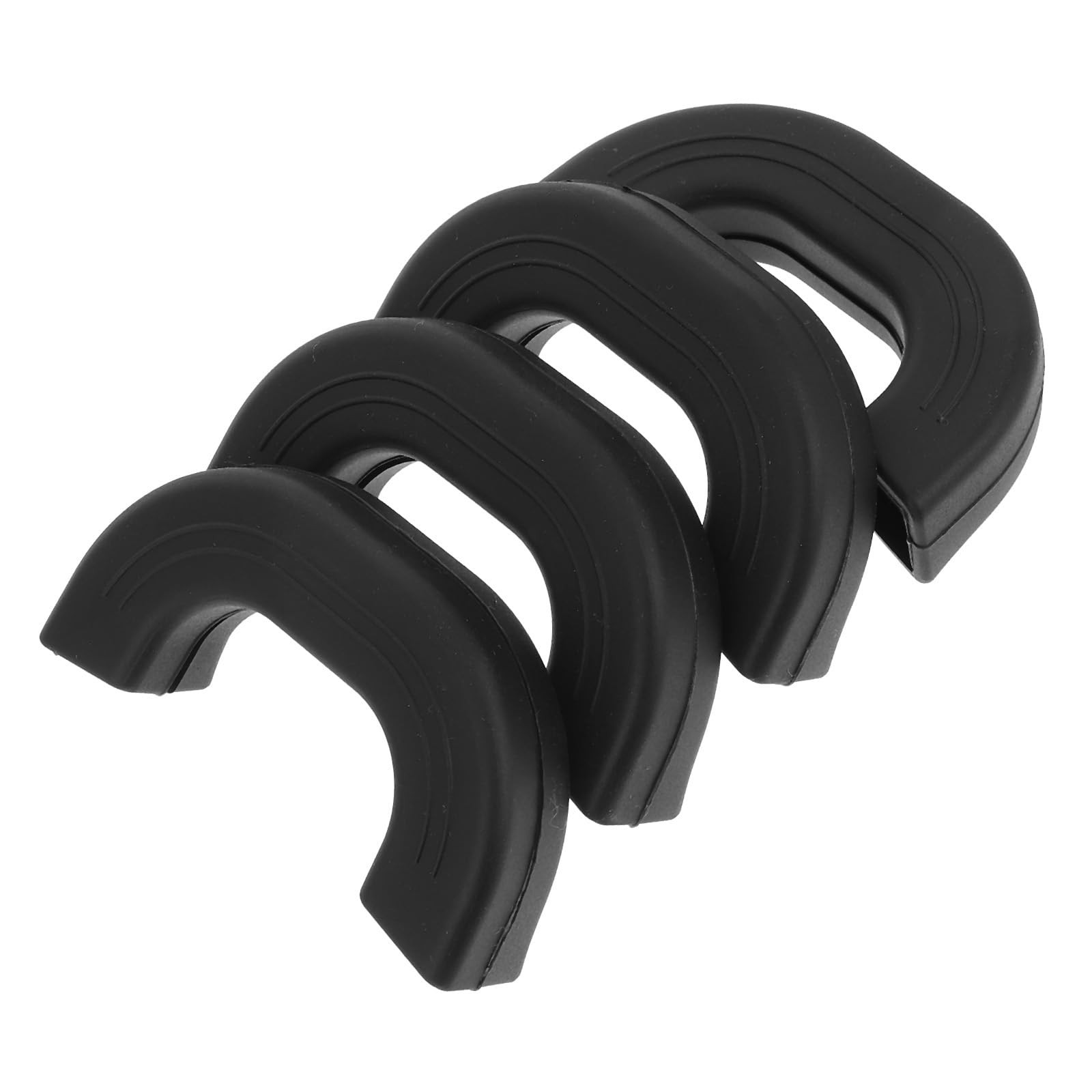 Healeved Silicone Pot Handle Sleeves 4 Pack Anti-Scald Non-Slip Black