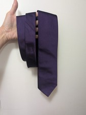 Brooks Brothers Vtg Makers Merchants Pure 100 Silk Tie Purple Made USA NWT