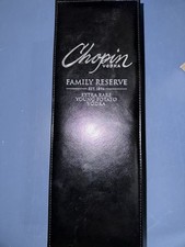 750 ML Empty Chopin Family Reserve Vodka Bottle - Unrinsed *With Original Case!