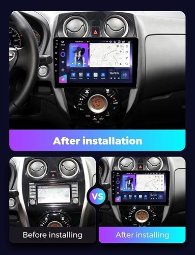 Android Car Radio For Nissan Note 2012-2019 Harness 9 inch Screen 8 CORE 4Gb - Picture 2 of 5