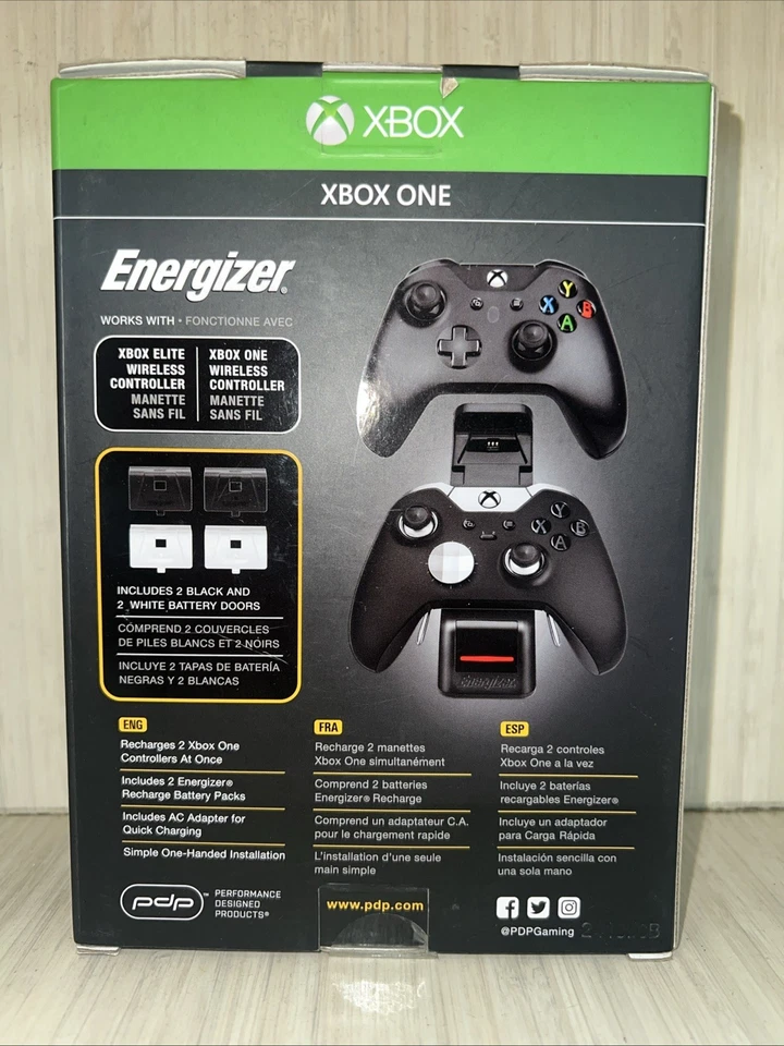 NEW PDP Energizer 2X Charge System for Xbox One Controller - Image 3 of 4