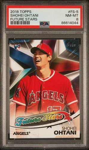 2018 Topps #FS-5 Shohei Ohtani Future Stars Rookie (RC) PSA 8