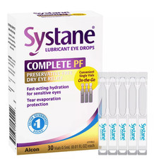 Systane Complete PF Lubricant Eye Drops 30 vials Exp:05/26 Free Shipping 