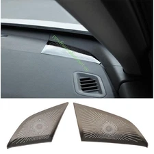 For Nissan Altima 2019-2024 Black Steel Dashboard Speaker Sound Cover Trim 2pcs