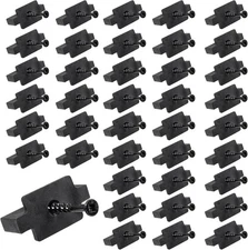 50Pcs Hidden Fasteners Clips for Deck Fastening, Black Nylon 50pcs, 
