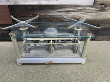 Torsion Balance Co. 10 libbre Scala antica farmacia in vetro anni 20