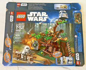 LEGO Star Wars: Ewok Attack 7956 100% Complete w/ Figs, Manual & Box