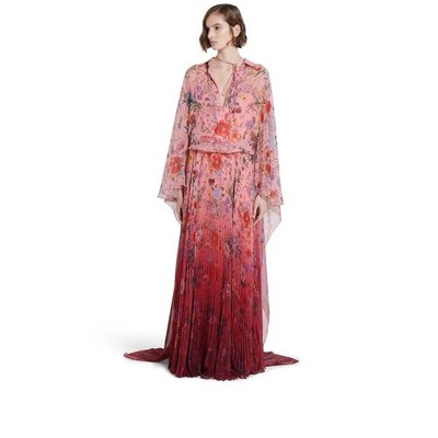 strapless open back dress Patrizia 3D Floral Midi Dress | Afterpay | Klarna main image 0