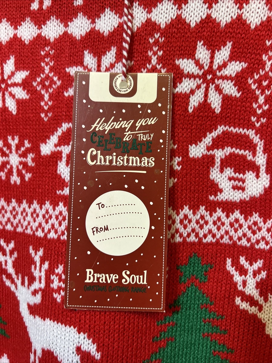 Brave soul shop reindeer christmas jumper