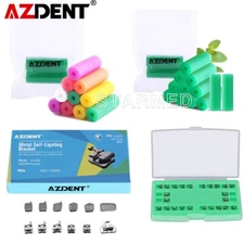 AZDENT Dental Self-ligating Brackets Roth.022 /Orthodontic Chewies Silica Gel