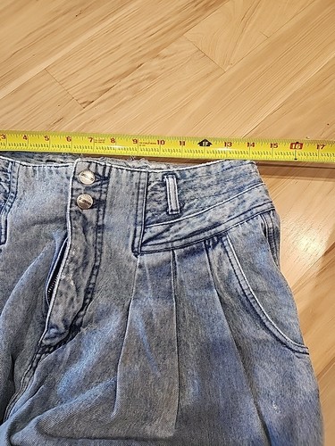 Vintage 80's Forenza Mom Jeans Size 28/30 High Waisted Pleated Acid Wash Awesome - Picture 6 of 10