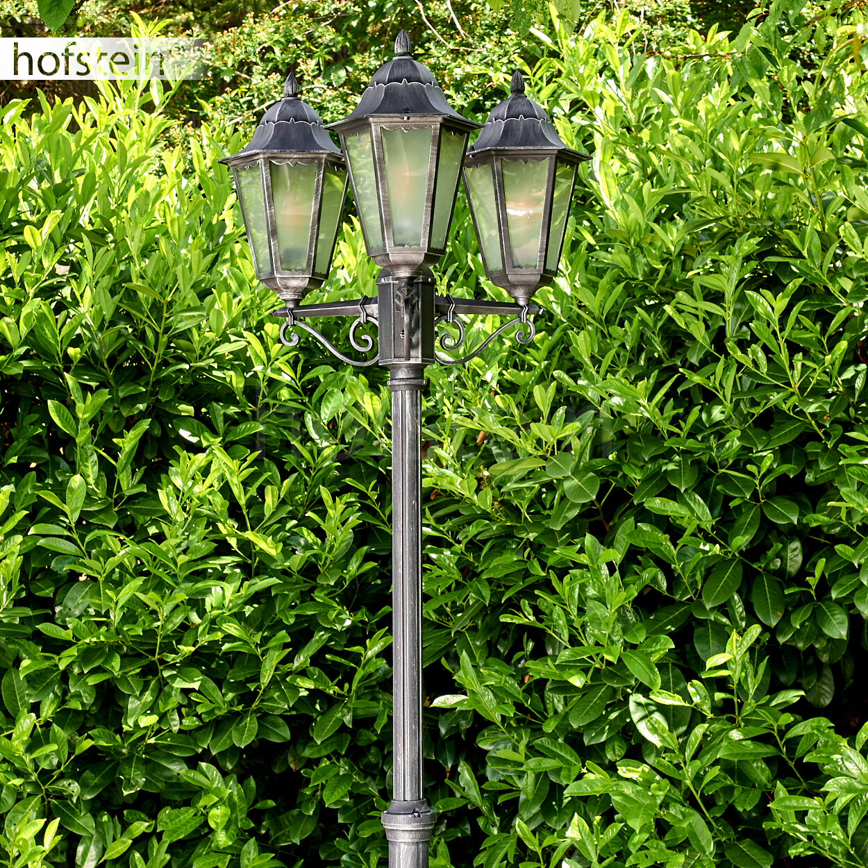 Lanterna da giardino con candelabro in vetro smerigliato foto 6