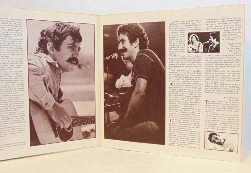 Jim Croce - The Faces I've Been - 1975 Lifesong LS 900 2x Rock Vinyl LP VG+ - Image 3 of 4