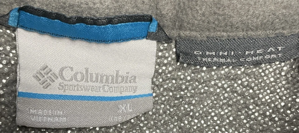 Columbia Full Zip Fleece Jacket Youth Extra Large Omni-Heat. 9209 - Image 3 of 3