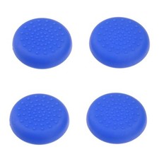 4 X ANALOGUE STICK THUMB GRIPS BLUE for SONY PLAYSTATION DUALSHOCK 4 CONTROLLER