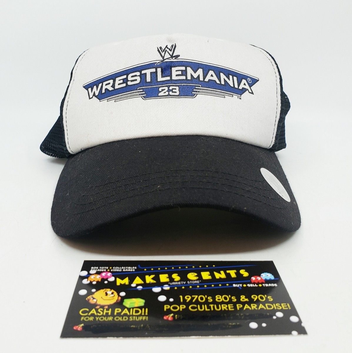 2007 WWE Wrestlemania 23 Authentic Trucker Style Hat Cap Strapback