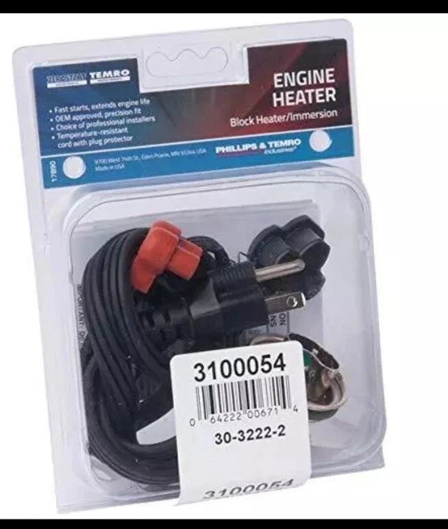 Calentador bloque motor tapón congelador Zerostart 3100054 para AMC Buick Chevrolet GMC... Foto 3 de 3