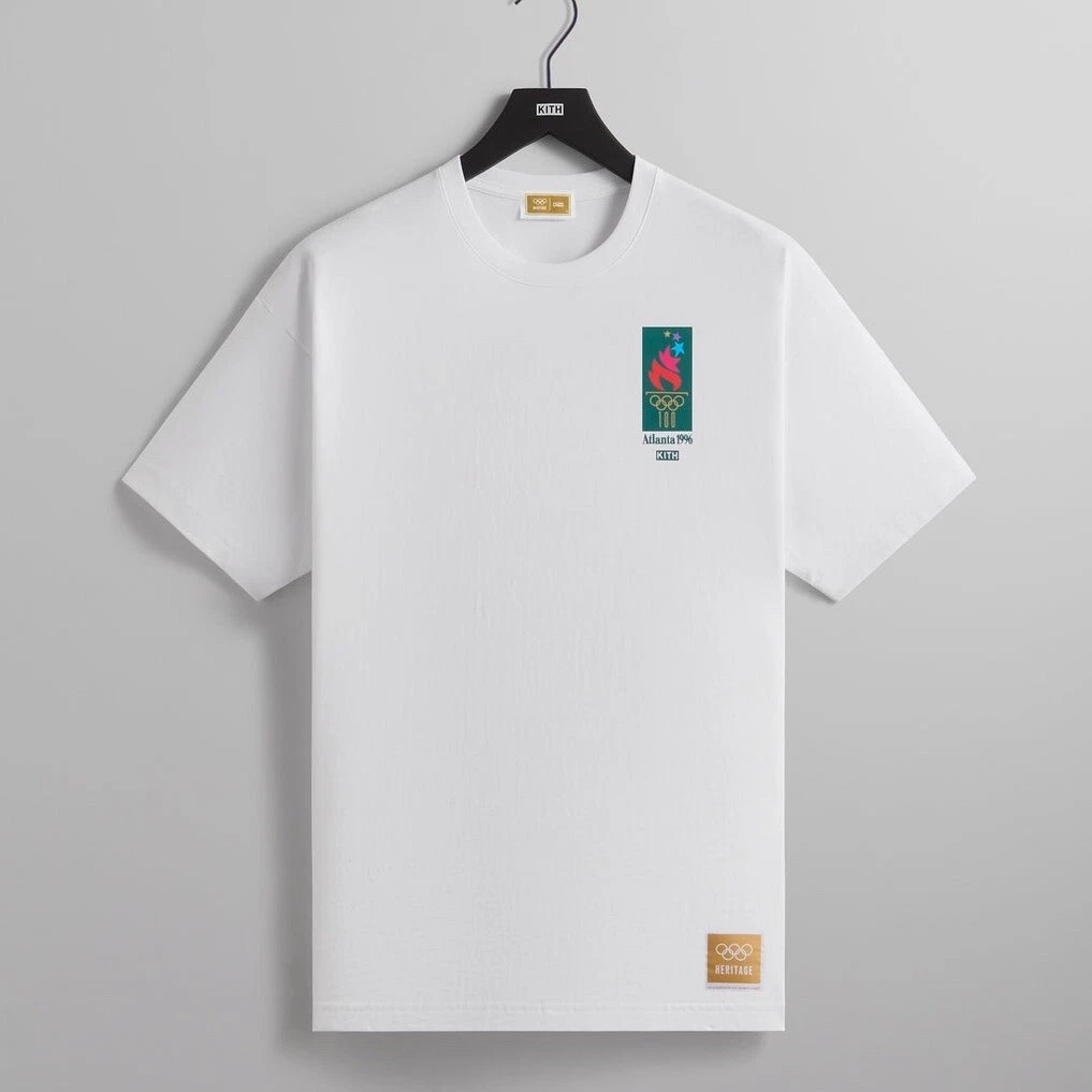 T shirt Kith for Olympics Heritage Atlanta 1996 vintage cotone bianco taglia XL