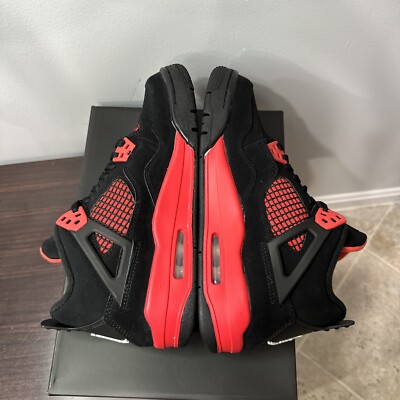 Nike Air Jordan 4 Retro GS 408452-016 Size 7y Red Thunder Nike Air Jordan 4 Retro GS 408452-016 Size 7y Red Thunder