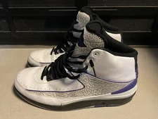 2014 Jordan 2 Retro Concord Shoes - SIZE 13 385475-153 White Black Purple