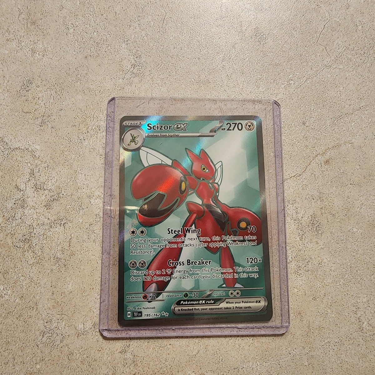 Scizor ex [Ultra Rare] - 195/162 - Temporal Forces NM Pokémon TCG