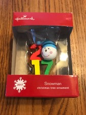 Christmas Ornaments Holiday Snowman    2017 Christmas Tree Ornament Ships N 24h