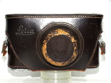 Leica Film Rangefinder Camera Body Leather Case As Is