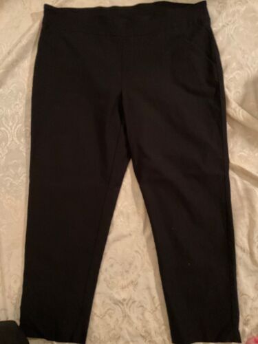 Women's Plus Size 22W BLACK Pull-On Pants ATTYRE Ex Cond, unworn