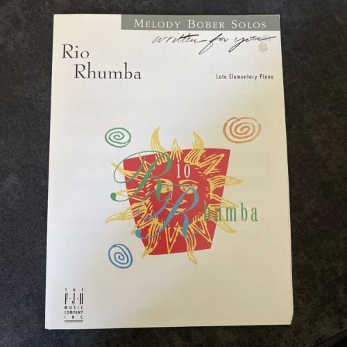 MELODY BOBER SOLOS Rio Rhumba SOLO BLATTNOTEN spätes Elementarklavier 5 Seiten - Bild 1 von 3