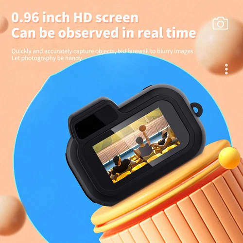 Llavero retro negro cámara mejorada 1080P HD mini cámara DV para estudiantes niños - Imagen 7 de 13