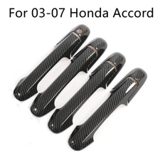 For Honda Accord 2003-2007 Carbon Fiber Side Door Handle Cover Trim