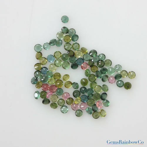 Multi Colour Tourmaline 2mm and 2.5mm Round Faceted Loose gemstones AAA Quality - Picture 5 of 6