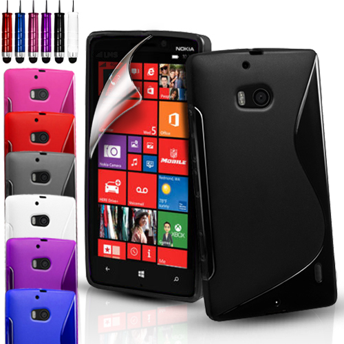 S-Line Silicone Gel Case Cover For Various Mobile Phones & FREE Screen Protector - Picture 1 of 14