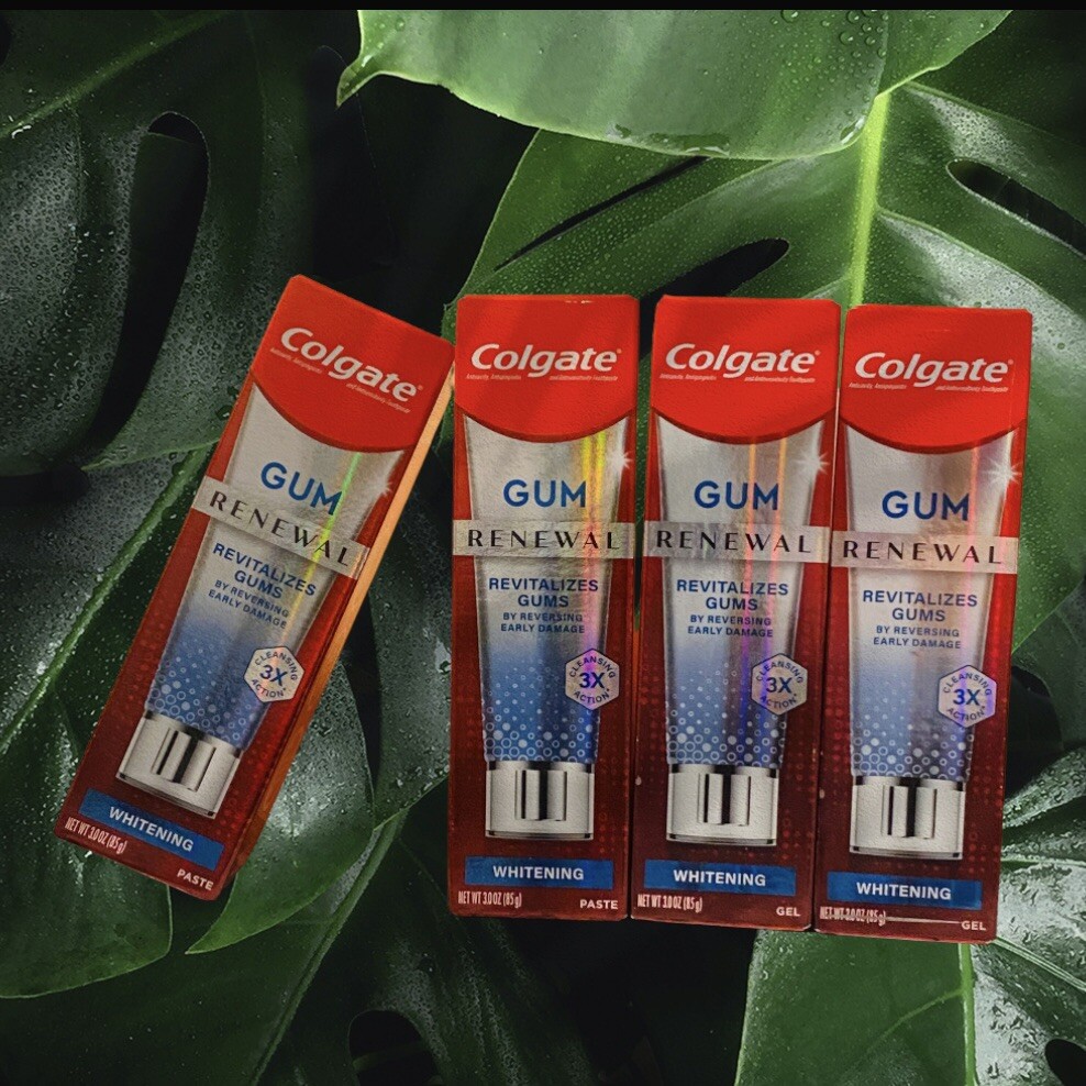 Colgate Renewal Gum Toothpaste Whitening Restoration Cool Mint 4 Pack