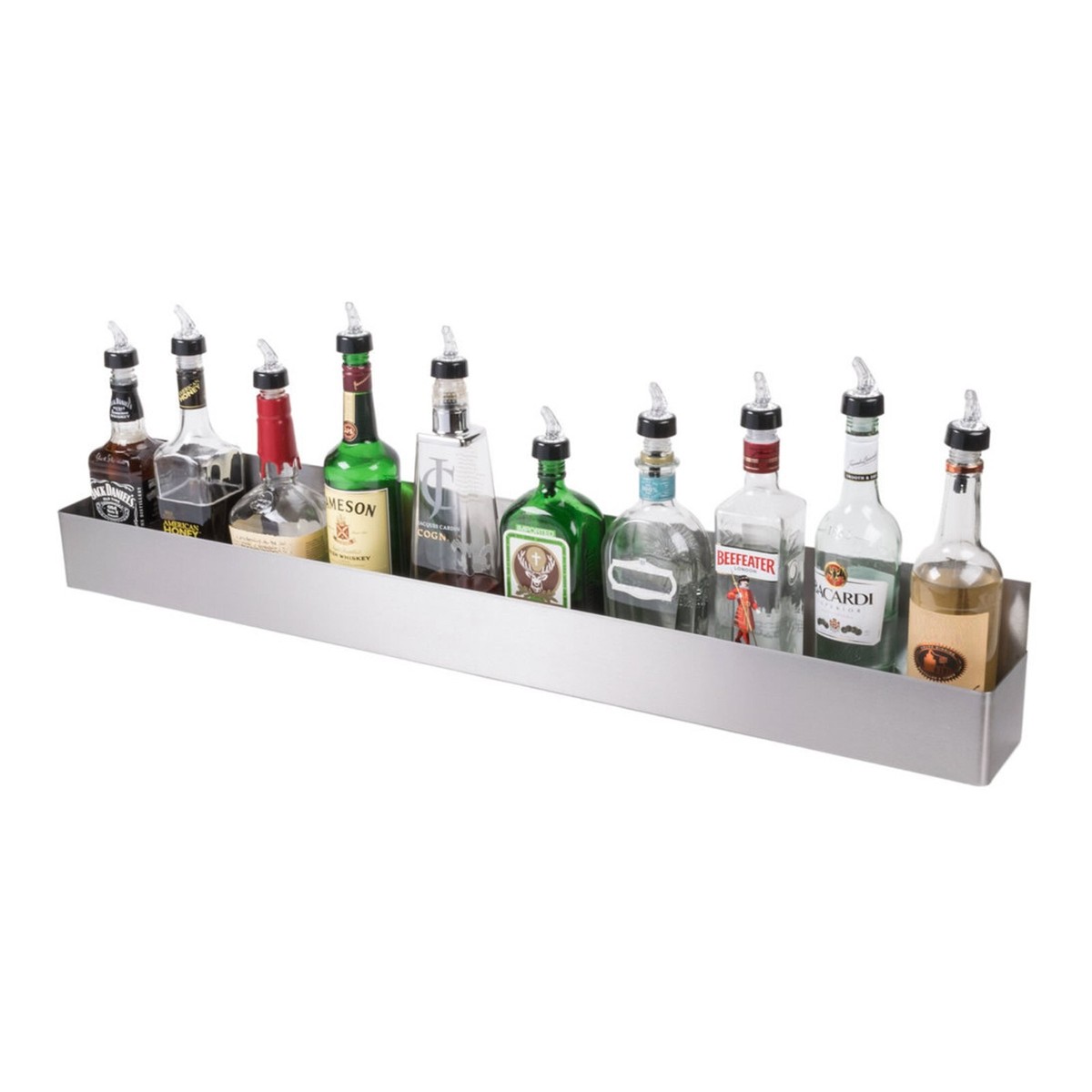 Stainless Steel Speed Rail Alcohol Bottle Holder Bar Flair
