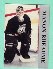 (1) MANON RHEAUME TAMPA BAY GOALIE PROMOTIONAL GREY BORDER NM CARD  (K5536)