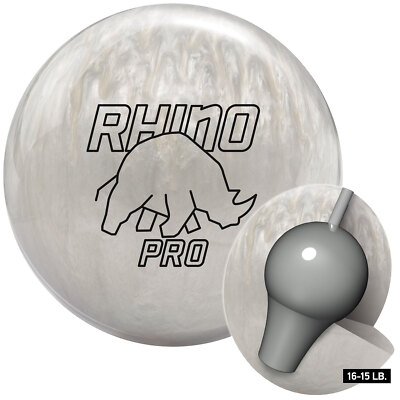 Bowling Ball Brunswick Ivory Rhino Pro