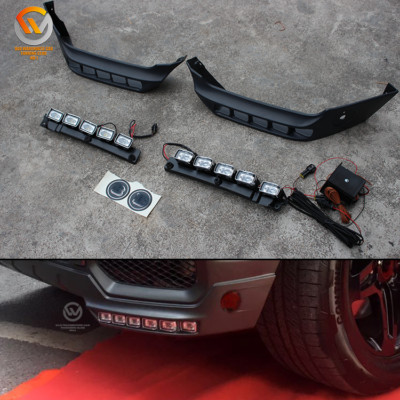 W463 G63 G500 Front Lip Splitter LED DRL B style For benz G Class