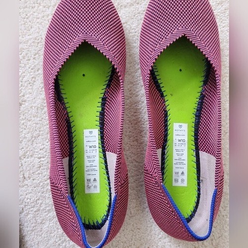 Rothy's Rose Double Stitch Round Toe Slip-on Flats sz10 - Picture 6 of 16